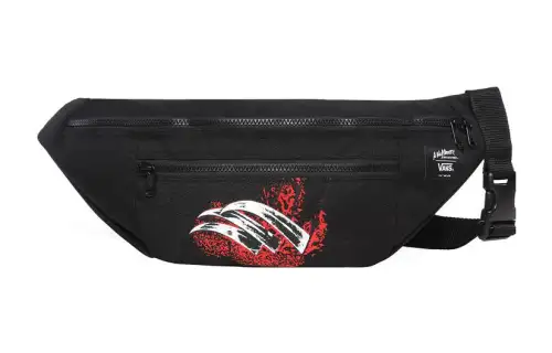 Vans Halloween Freddie, Collaboration Polyester Shoulder Bag, Crossbody Bag, Sling Bag, Fanny Pack Regular Unisex Black