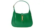 GUCCI Jackie 1961 Leather Crescent Shoulder Bag Shoulder Bag Women's Green