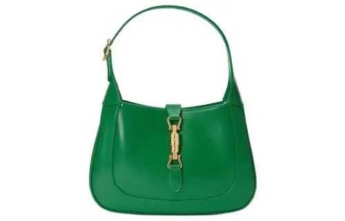 GUCCI Jackie 1961 Leather Crescent Shoulder Bag Shoulder Bag Women's Green
