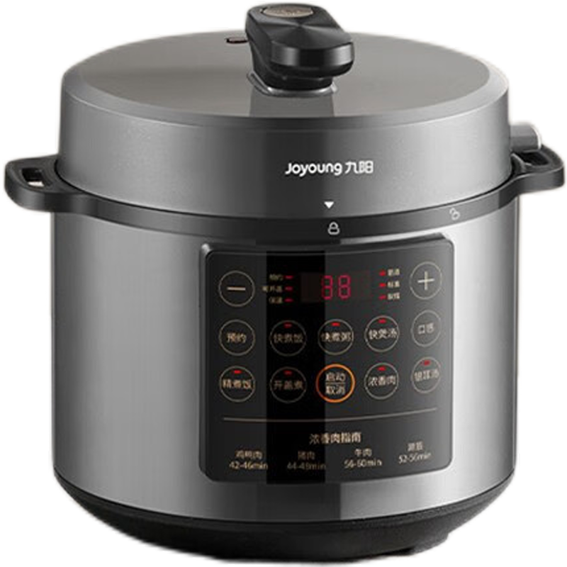 Joyoung electric pressure cooker 6L large capacity pressure cooker smart home one pot double pot large screen one-button operation scheduled timer open lid to collect juice Y-60C72