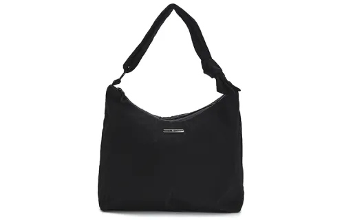 FILA Minimalist Style Fabric Shoulder Bag Women's Black