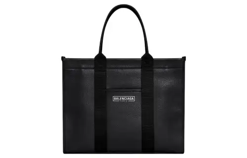 Balenciaga Calfskin Tote Bag, Shopping Bag, Shoulder Bag, Crossbody Bag, Handbag Medium Women's Black