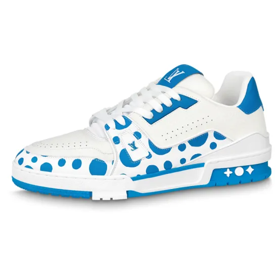 LOUIS VUITTON X Yayoi Kusama Trainer White Blue