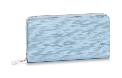 LOUIS VUITTON Zippy Epi Cow Leather Wallet Women's Blue