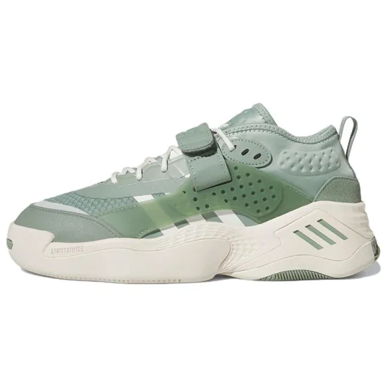 Adidas Originals Streetball Lifestyle Shoes Unisex Low-top Grey/Green