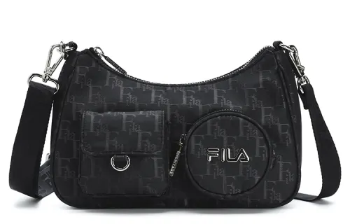 FILA HERITAGE BASKETBALL Handheld Fabric Shoulder Bag Regular Women's Black