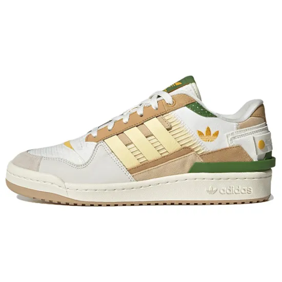 Adidas Originals FORUM Skateboard Shoes Unisex Low-top White/Yellow