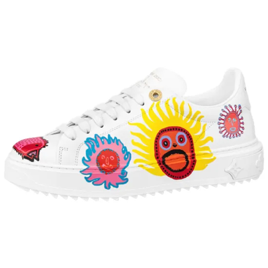 LOUIS VUITTON X Yk Academy Time Out Sneakers 'White With Icons' Women's