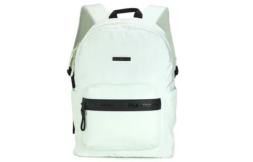 FILA Zip Closure Fabric Sports Backpack Regular Women's Green/Black