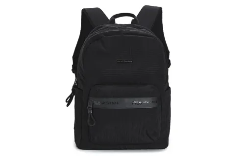 FILA Large Capacity Fabric Backpack Regular Women's Black