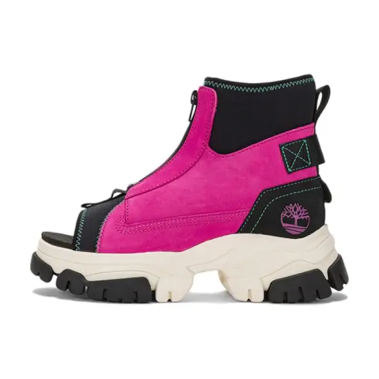 Timberland Adley Way Peep Toe Boot Sandals 'Very Berry' Women's