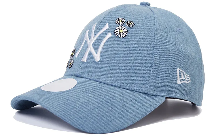 New Era Cotton Baseball Caps Unisex Denim Blue