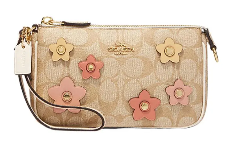 COACH Nolita PVC Clutch Small Women's Khaki