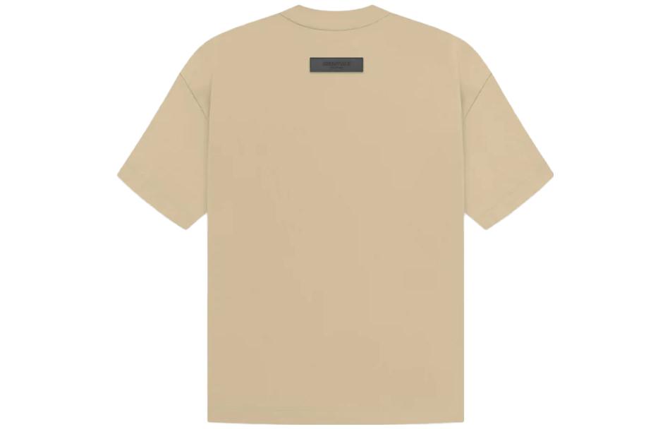 Детская футболка Fear of God Essentials Drop2 SS23TKids Essentials SS Tee Sand Logo (бежевый) — фото 2