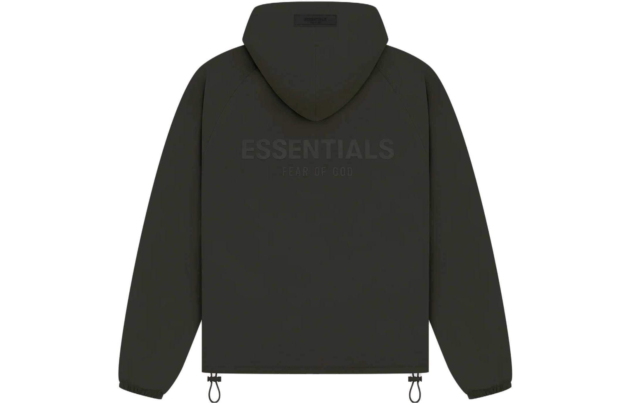 Унисекс куртка Fear of God Essentials Drop2 SS23 Kids Fullzip Jacket Off Black (темно-серый) — фото 2
