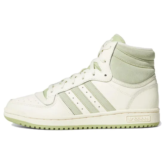 Adidas Originals Top Ten Skateboard Shoes Women's High-top White/Turquoise
