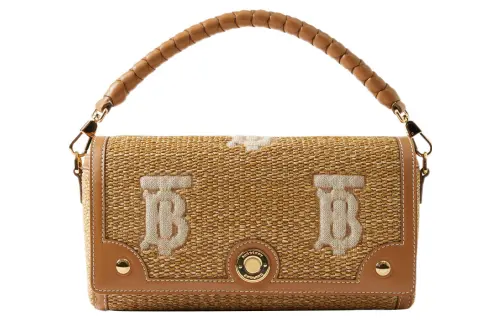 Burberry Top Handle Note Bag Natural