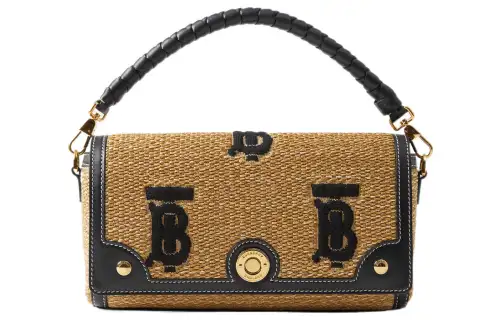 Burberry Top Handle Note Bag Natural/Black
