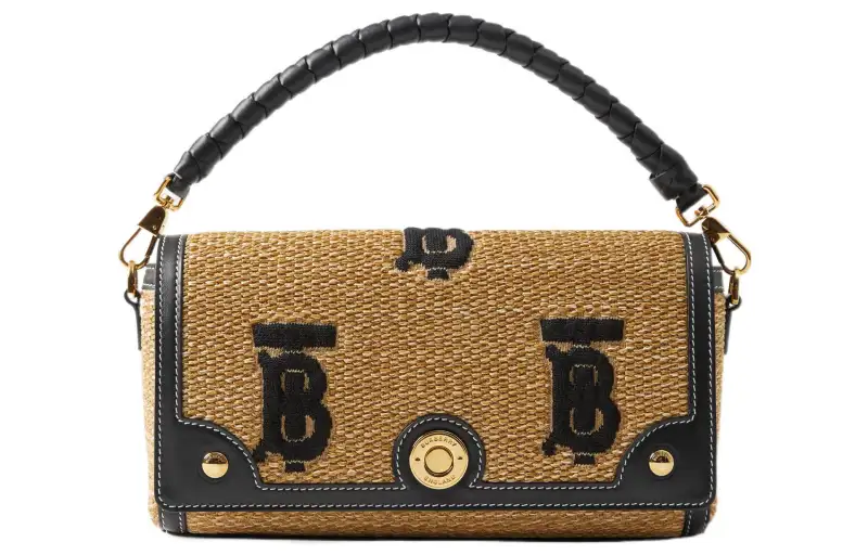Burberry Top Handle Note Bag Natural/Black