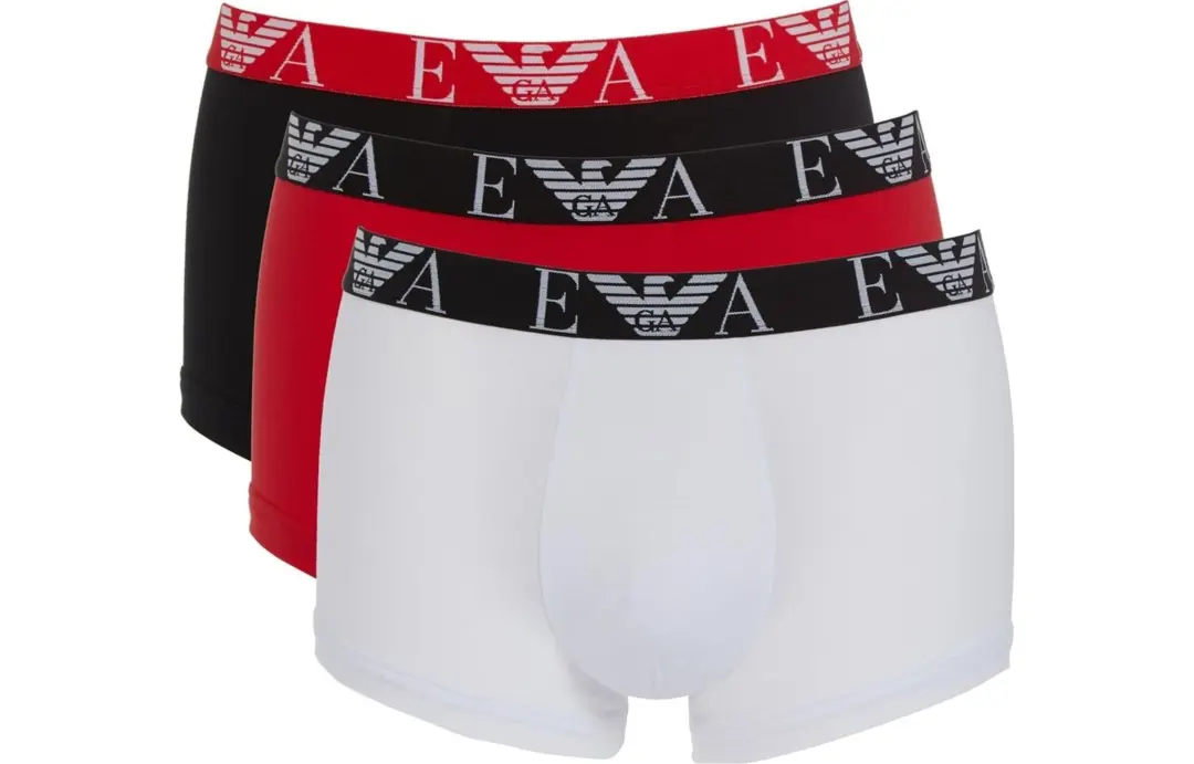 Emporio Armani Three-pack of boxer briefs with bold monogram logo