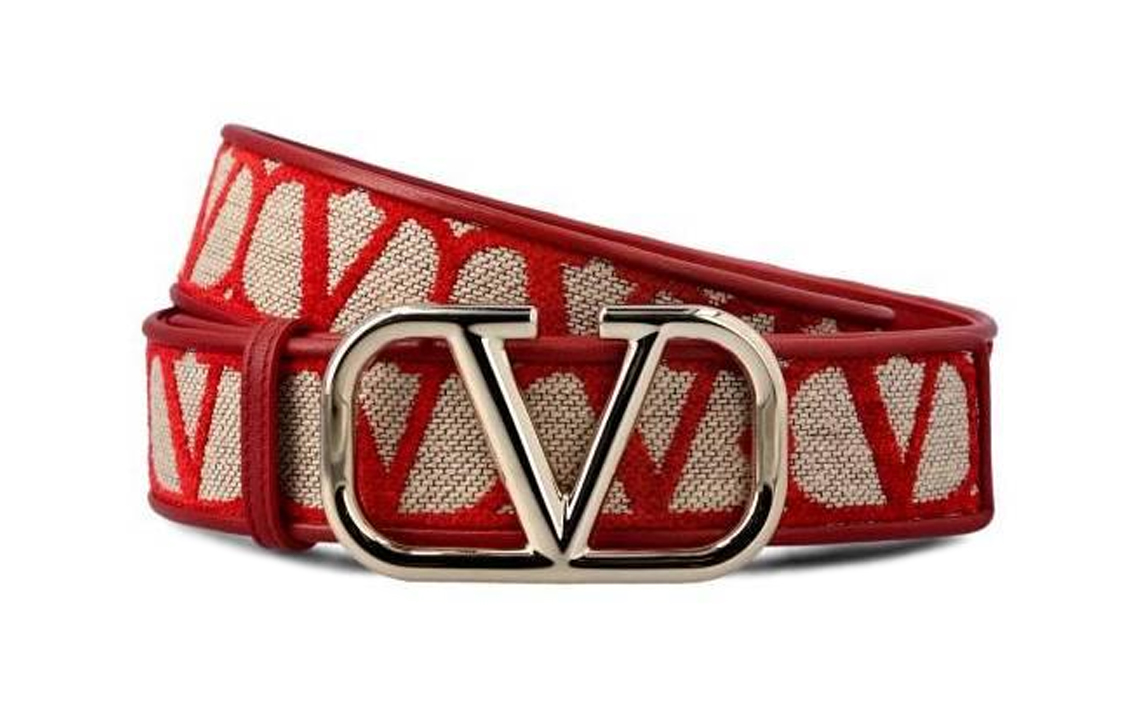 Женский ремень Valentino (красный)