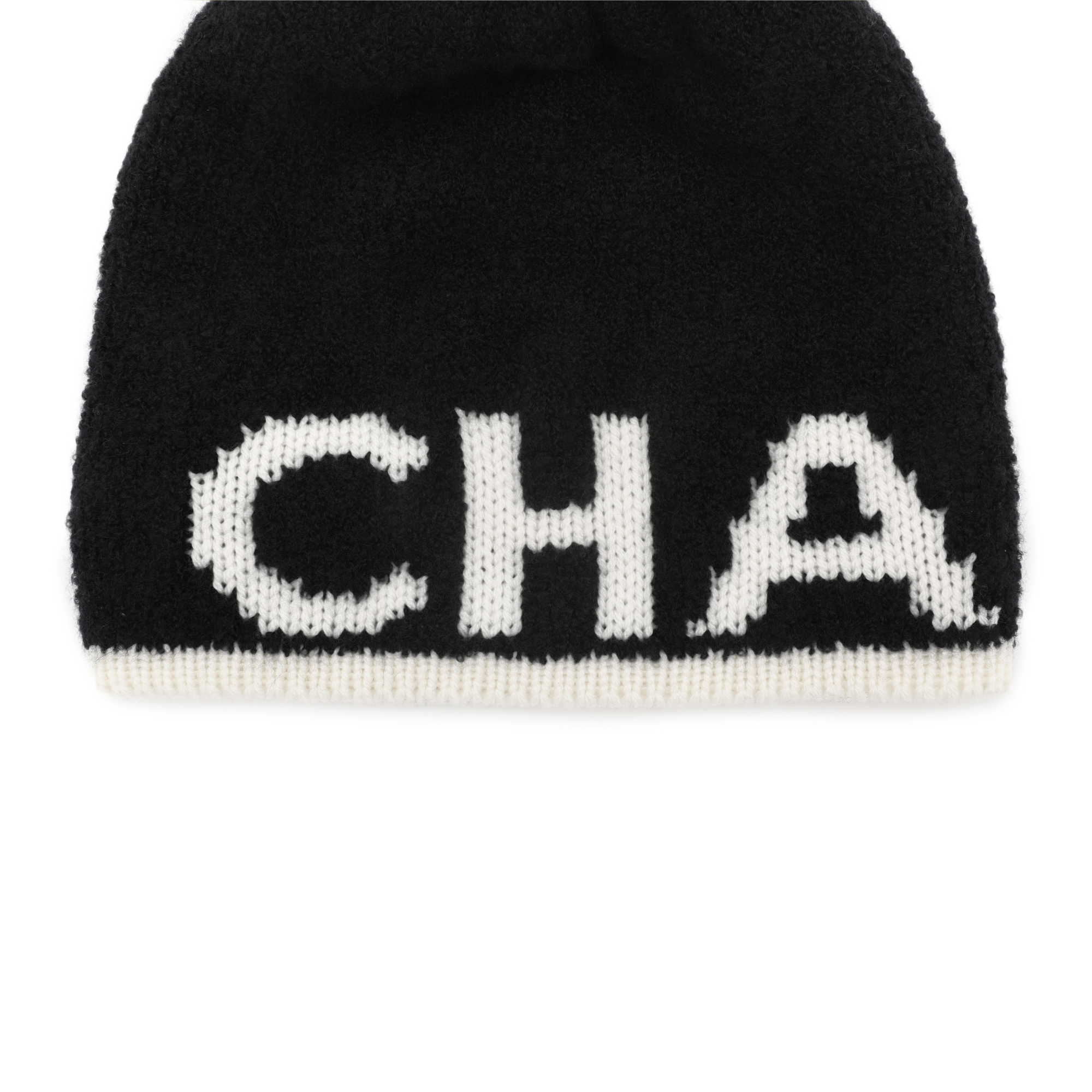 Шапка Chanel Logo (черная) — фото 3