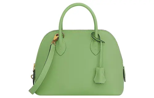 HERMES Bolide Calfskin Bowling Bag, Handbag Women's Avocado Green