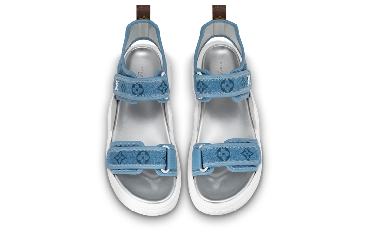 LOUIS VUITTON Archlight Denim Beach Sandals Women's Blue