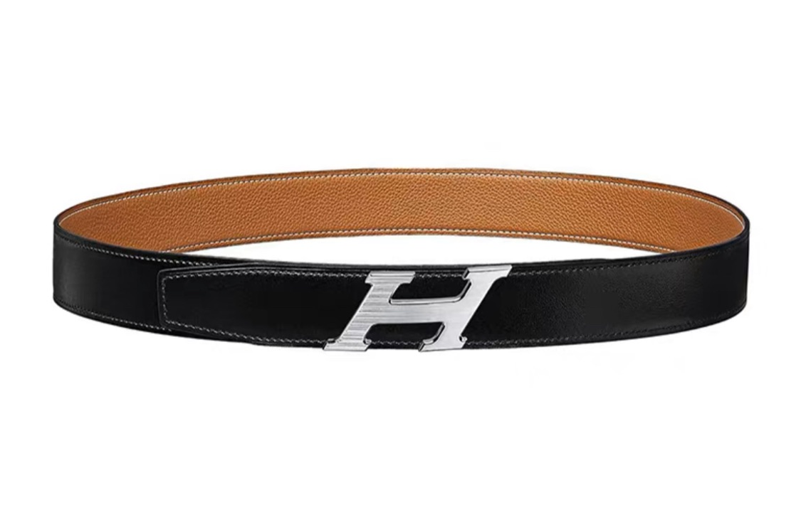 Мужской ремень Hermes (черный)