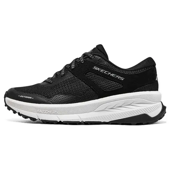 Skechers Switch Back Anti-Slip Wear-Resistant Low-Top Running Shoes Women's Black White