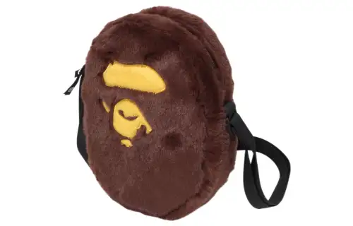 A BATHING APE Polyester Crossbody Bag, Shoulder Bag Men's Brown