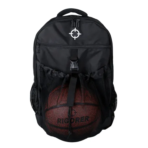 RIGORER Polyester Backpack Large Unisex Black