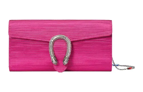 GUCCI Fabric Crossbody Bag, Shoulder Bag Women's Fuchsia