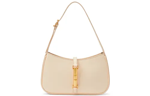CHARLES&KEITH Pu Shoulder Bag, Handbag, Shoulder Bag Medium Women's Beige