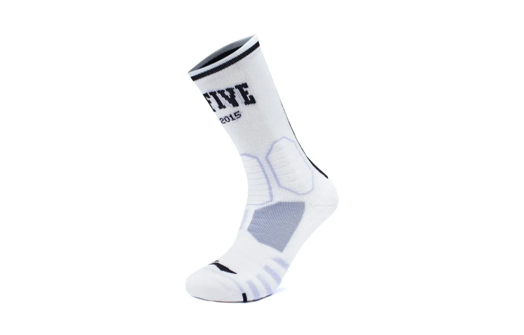 Li Ning Sports Basketball Collection Basketball Socks Men's 1 Pack White