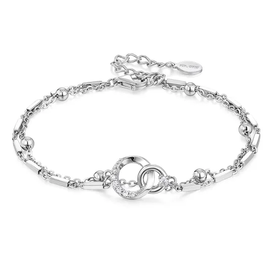 KADER Bracelets Women's Silver White