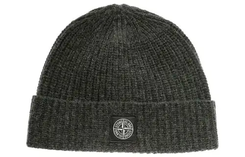 STONE ISLAND Logo-Patch Beanie
