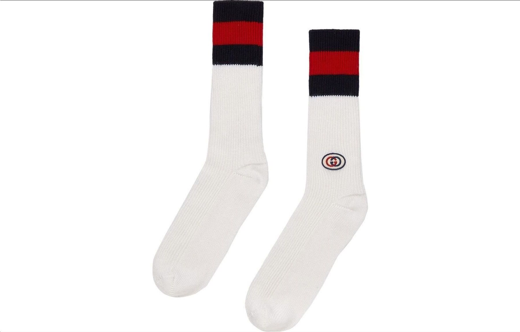 GUCCI SS23 Knee High Socks Men’s 1 Pack White