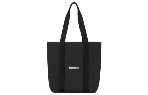 Supreme Canvas Tote Bag, Shopping Bag, Shoulder Bag, Handbag Unisex Black