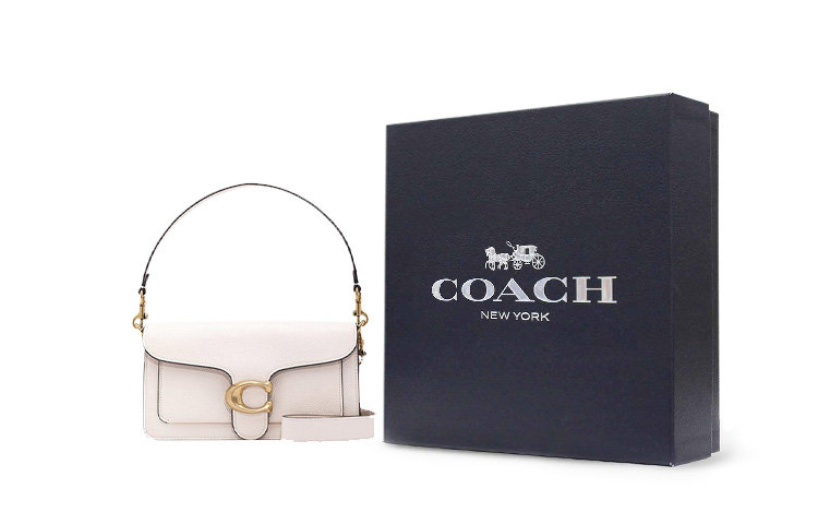 Женская сумка COACH Tabby 26 (белая) — фото 7