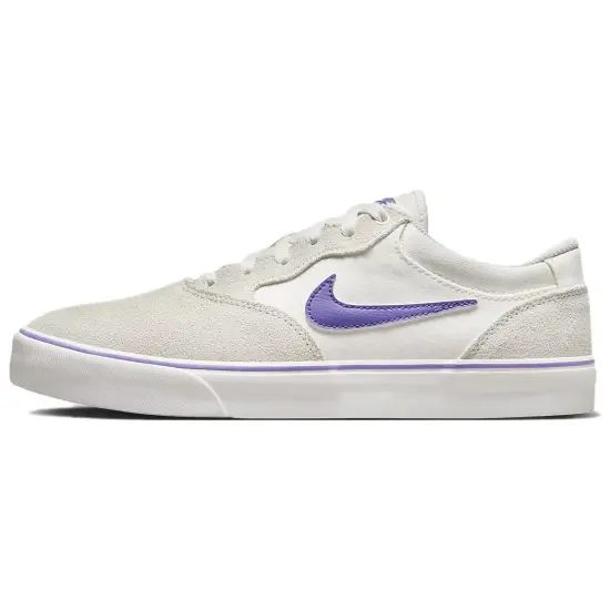 Nike SB Chron Skateboarding Shoes Unisex Low-top White/purple
