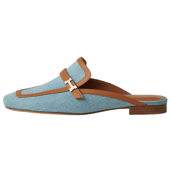 HERMES Closed Toe Slippers Women's