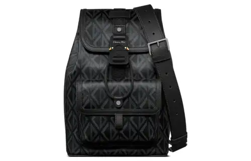 DIOR Hit The Road Canvas Crossbody Bag, Shoulder Bag Men's Black
