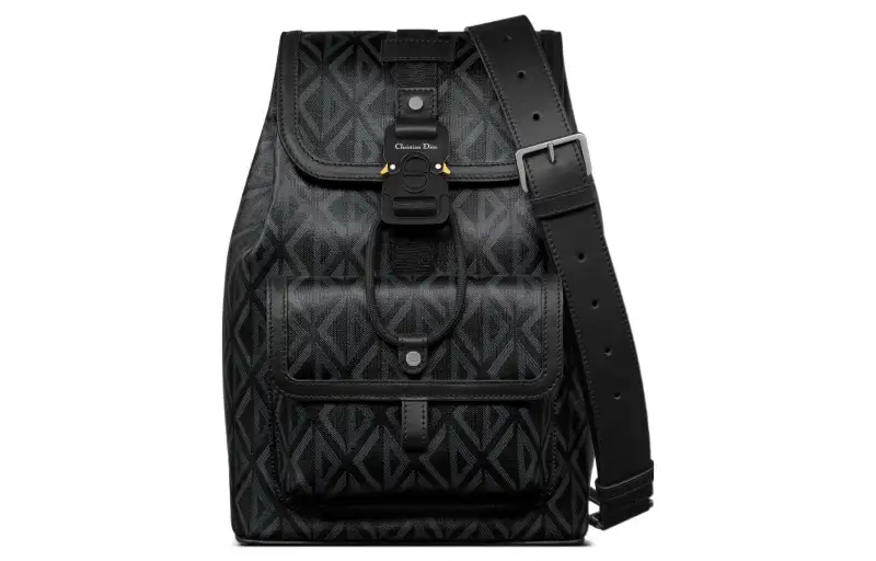 DIOR Hit The Road Canvas Crossbody Bag, Shoulder Bag Men's Black