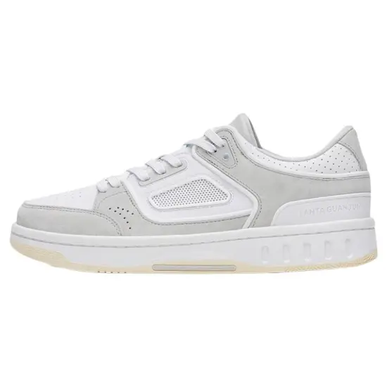 Anta Anta Champion All Weather Series Slip-Resistant Cushioning Low-Top Skateboard Shoes Men's White Gray