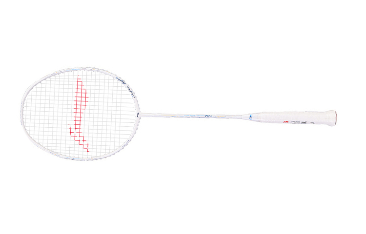 Li Ning WS79S Full Carbon Badminton Rackets Control Type All around Defense Entry level 675mm Single Racket White