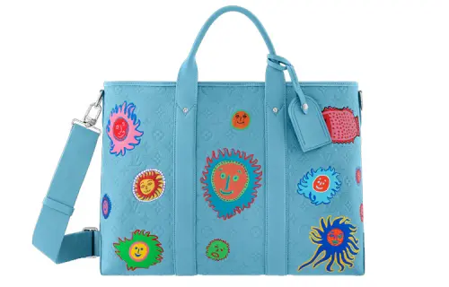 LOUIS VUITTON Lv X Yk Weekend Tote Blue