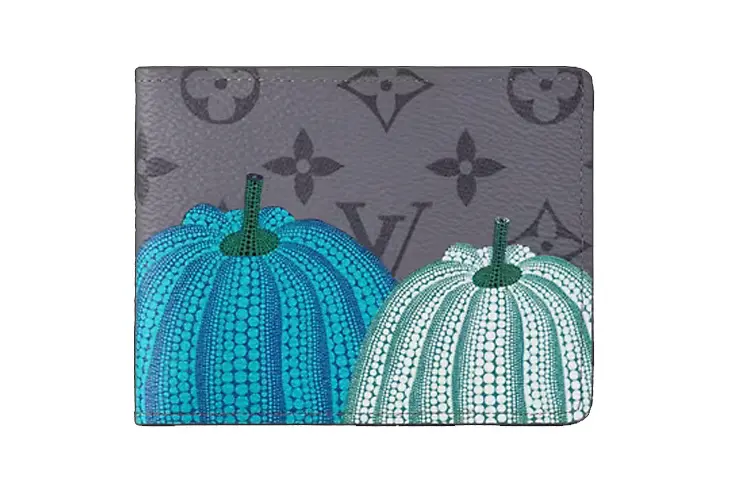 LOUIS VUITTON Lv X Yk Slender Wallet Pumpkin Print