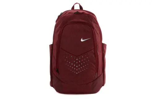 Nike Polyester Backpack Regular Unisex Maroon