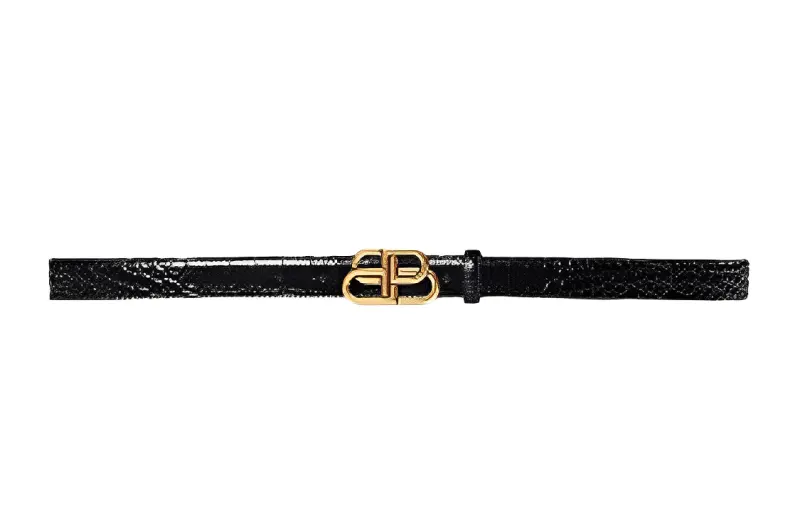 Balenciaga Leather Belts Women's 3cm